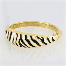 BRACCIALE SMALTO ZEBRA IN ARGENTO 925°/°°