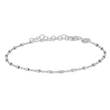 BRACCIALE CATENA CUBOTTI  IN ARGENTO 925°/°°