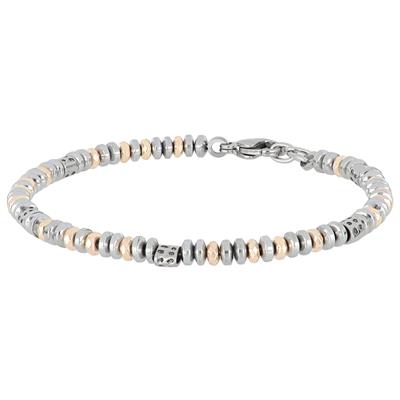 BRACCIALE MULTI RONDELLE IN ACCIAIO