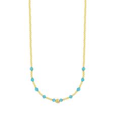 COLLANA P.TURCHESE SPINELLO LEMON E CONCHIGLIA ARGENTO 925°/°°