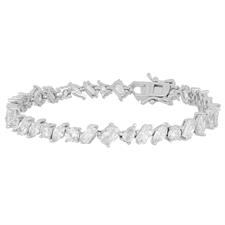 BRACCIALE TENNIS MULTI PIETRE ZIRCONATE IN ARGENTO 925°/°°