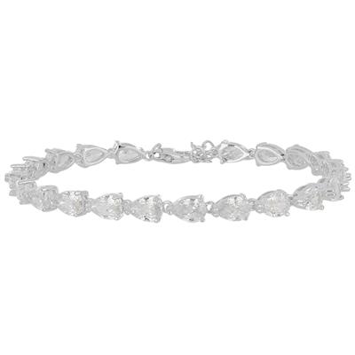 BRACCIALE TENNIS MULTI GOCCE REGOLABILE IN ARGENTO 925°/°°