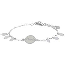 BRACCIALE CAPRI SCRITTA CAPRI SMALTATO IN ARGENTO 925°/°°