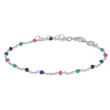 BRACCIALE PALLINI SMALTO CATTEDTRALE IN ARGENTO 925°/°°