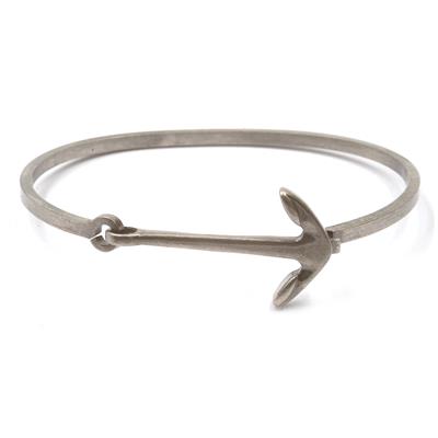 BRACCIALE MANETTA ANCORA ACCIAIO GREY