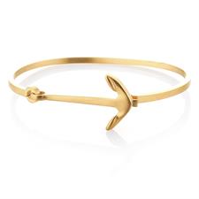 BRACCIALE MANETTA ANCORA ACCIAIO GOLD