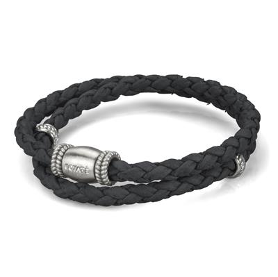 BRACCIALE CORDINO ACCIAIO TRECCIA MAIORCA OCEANO