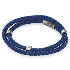 BRACCIALE ACCIAIO TRECCIA YARN BLUETTE