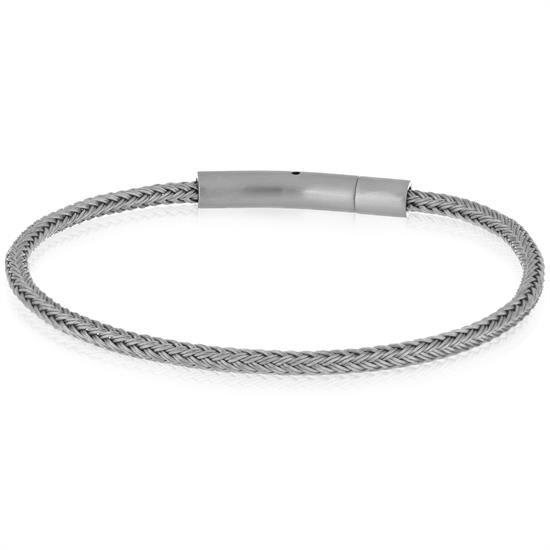 BRACCIALE CAVETTO MULTIFILO GRIGIO