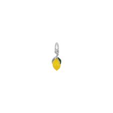 PENDNTE LIMONE PIENO CON SMALTO IN ARGENTO 925°/°°