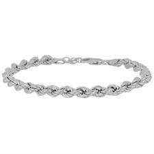 BRACCIALE FUNETTA 5 MM IN ARGENTO 925°/°°