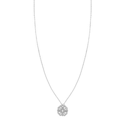 COLLANA QUADRIFOGLIO APRIBILE ZIRCONATO IN ARGENTO 925°/°°