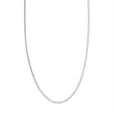 COLLANA META SNKE 2MM E META' TENNIS ZIRCONATA IN ARGENTO 925°/°°