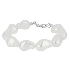 BRACCIALE SHELL PICCOLA STILE BAROCCA IN ARGENTO 925°/°°