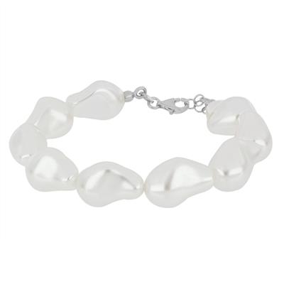 BRACCIALE SHELL PICCOLA STILE BAROCCA IN ARGENTO 925°/°°