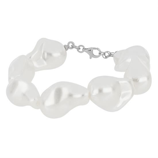 BRACCIALE SHELL GRANDE STILE BAROCCA IN ARGENTO 925°/°°