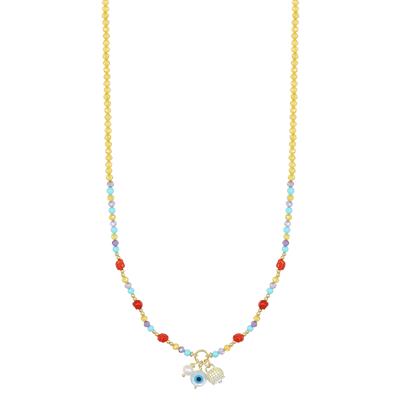 COLLANA S.P LEMON AMET. P.TUR COR CAMPANELLA CZ ARGENTO 925°/°°